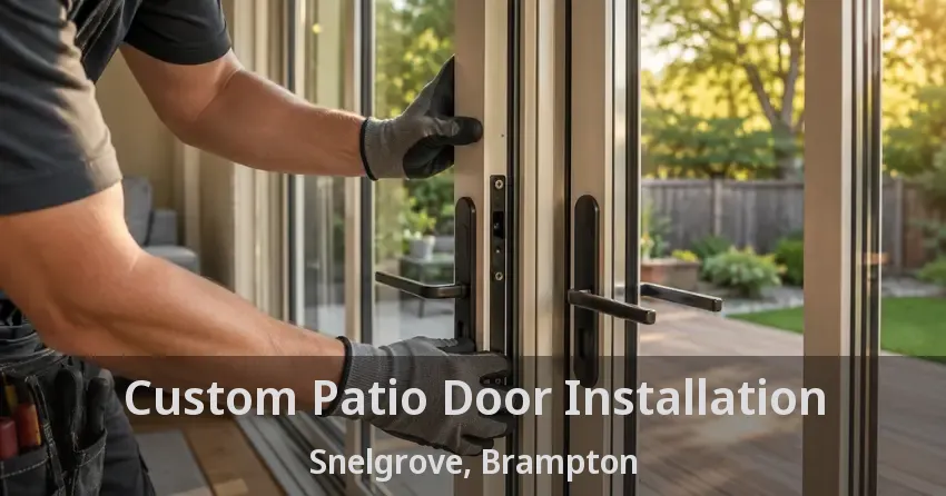 Custom Patio Door Installation Snelgrove, Brampton - ON