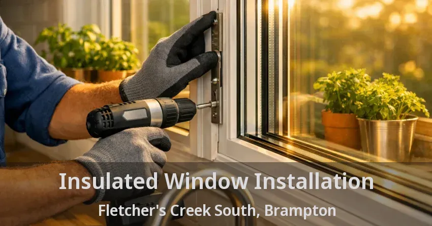 Insulated Window Installation Fletcher's Creek South, Brampton - ON