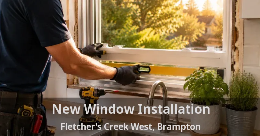 New Window Installation Fletcher's Creek West, Brampton - ON