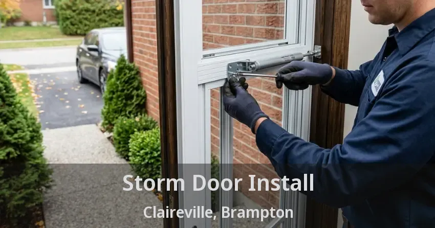 Storm Door Install Claireville, Brampton - ON