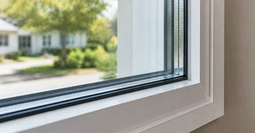 technician replacing window weatherstripping in Brampton home