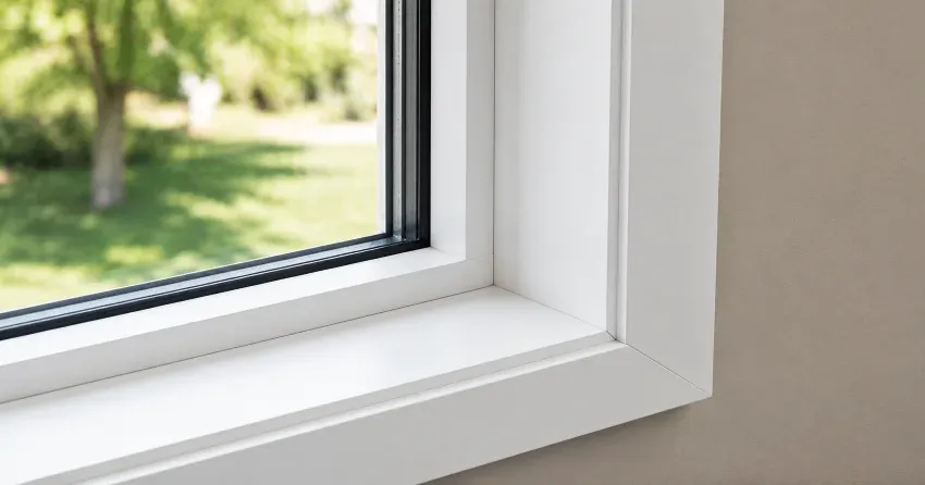 large picture window installed in a living room in Alloa, Brampton